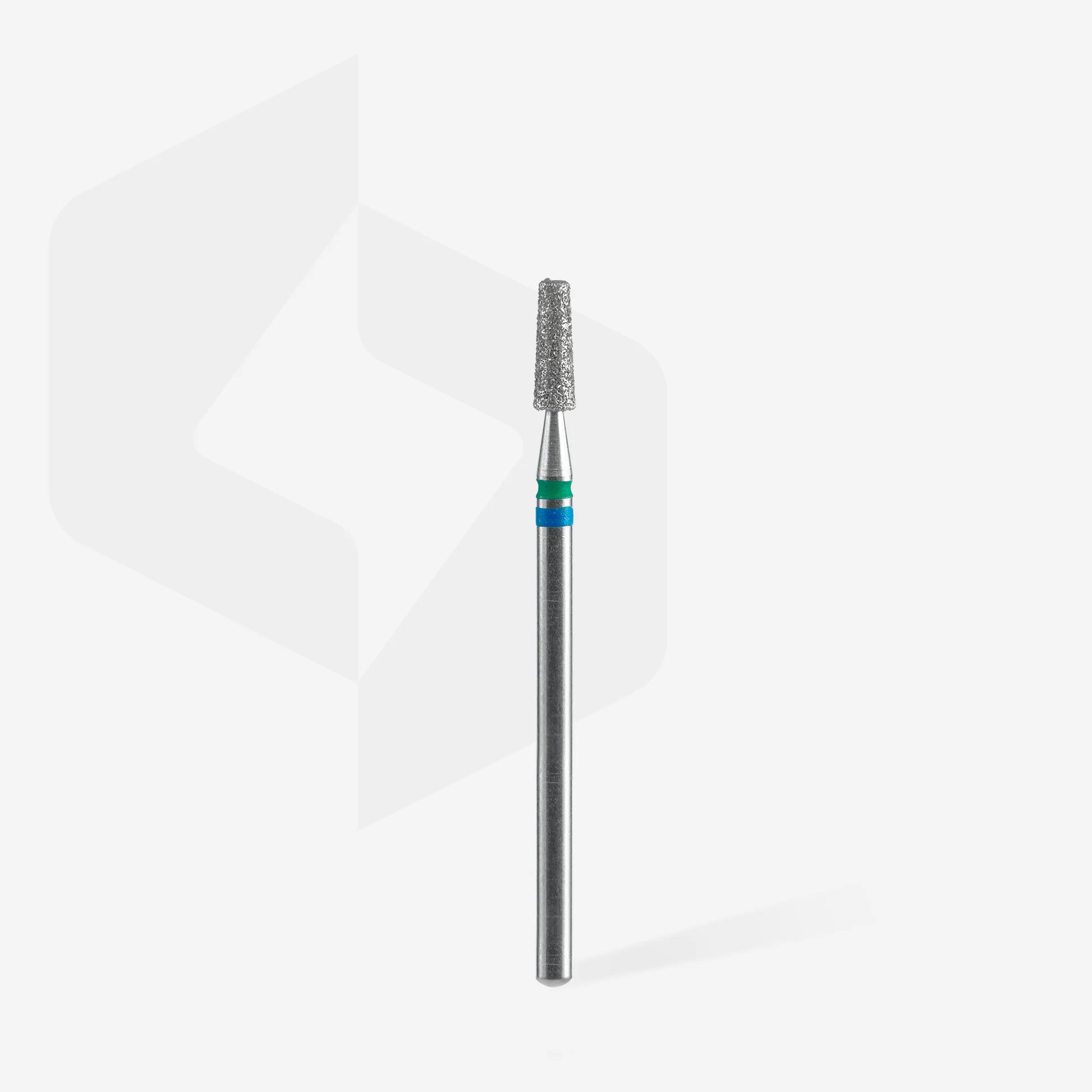 DUO Fresa diamantada para piel "cono" azul-verde EXPERT diámetro 2,5 mm/ parte útil 8 mm