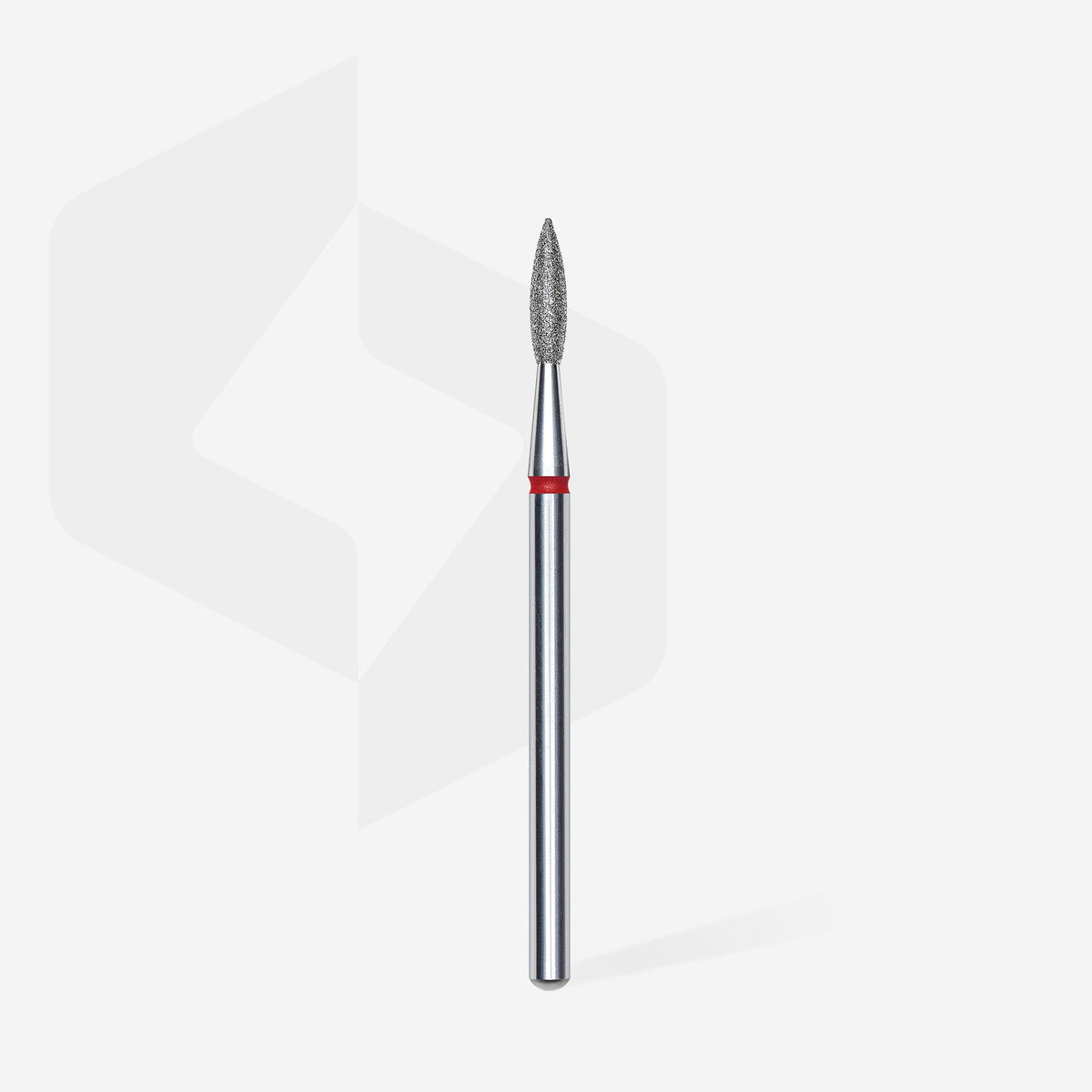 Fresa de diamante - puntiaguda llama roja EXPERT diámetro de la cabeza 2,1 mm / pieza de trabajo 8 mm