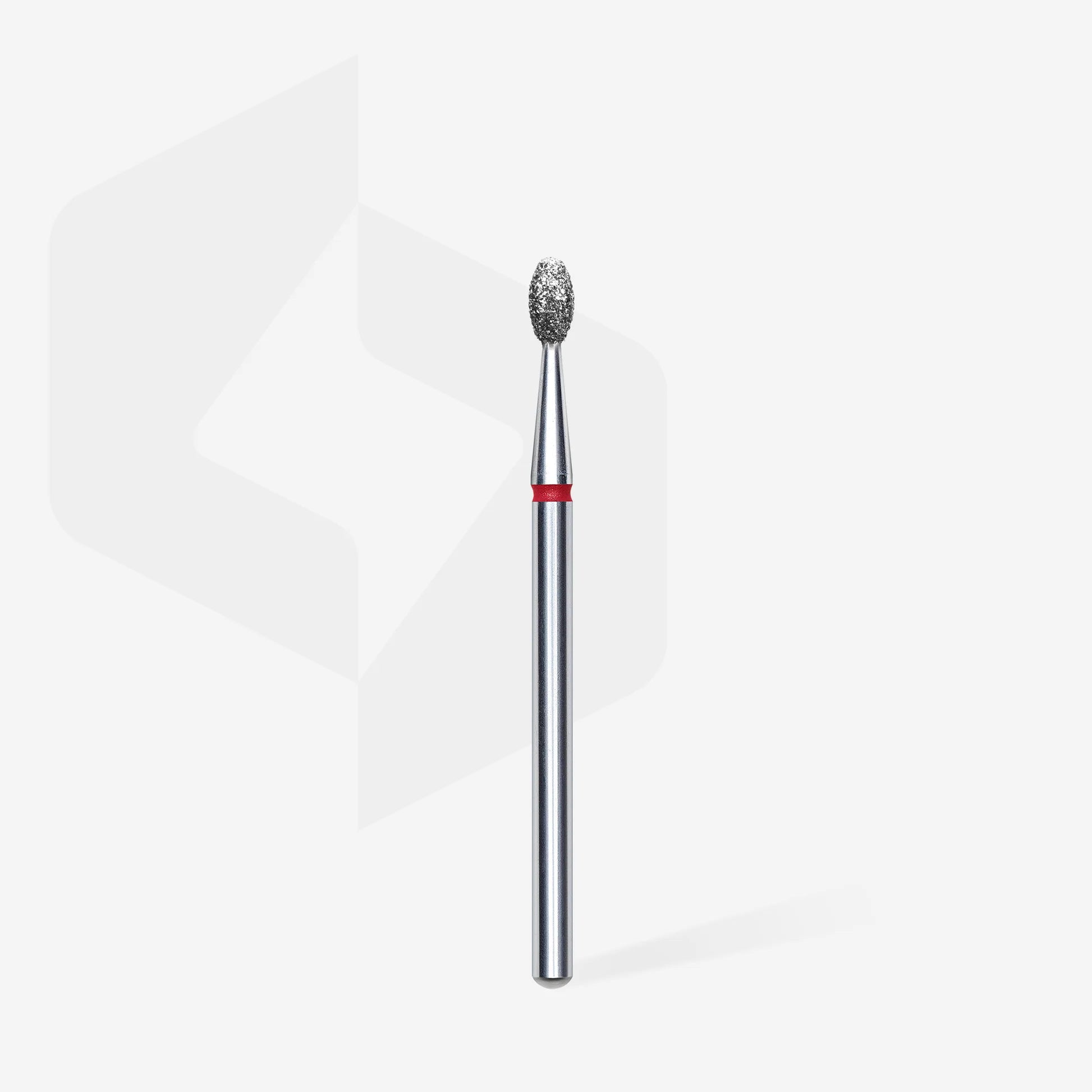 Fresa diamantada para piel "oliva" roja EXPERT diámetro 2,5 mm / parte útil 5 mm