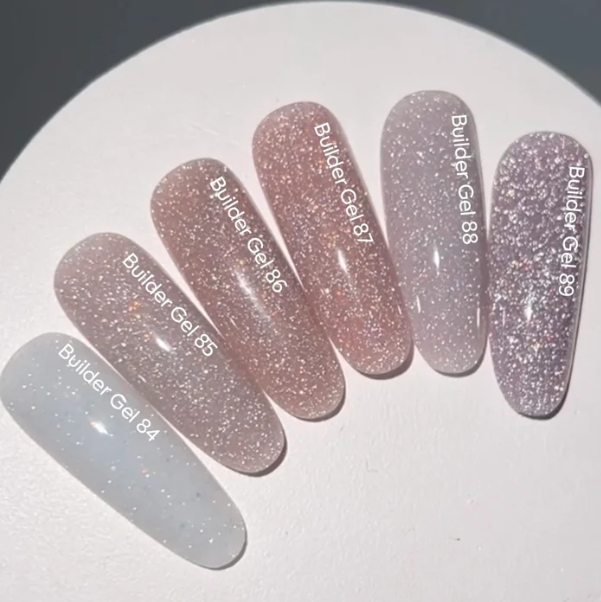 NAILSOFTHEDAY Builder Gel 88 - beige reflectante con brillo opal, 15 ml