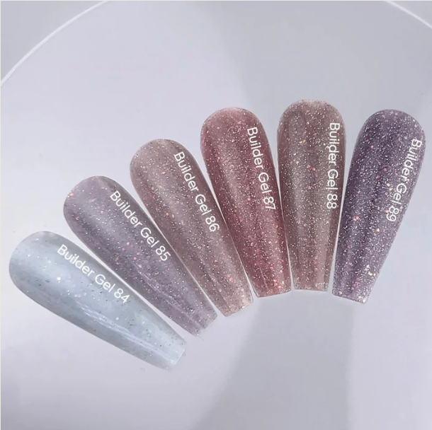 NAILSOFTHEDAY Builder Gel 87 — builder gel nude cálido reflectante con brillo opal, 15 ml