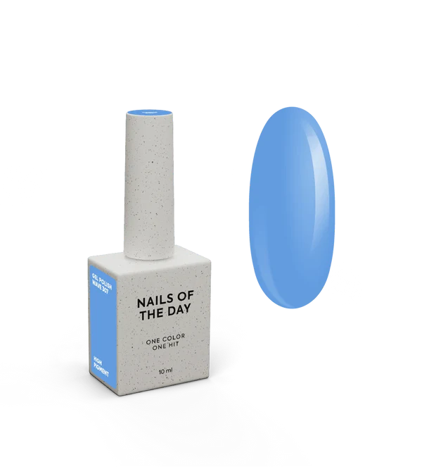 NAILSOFTHEDAY Gel Polish Wave 307 — azul claro, 10 ml