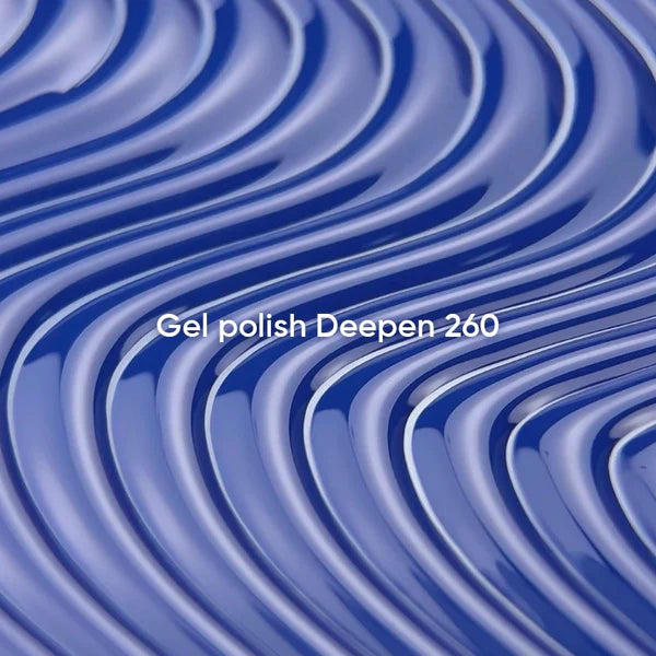NAILSOFTHEDAY Gel polish Deepen 260 — azul profundo, 10 ml.