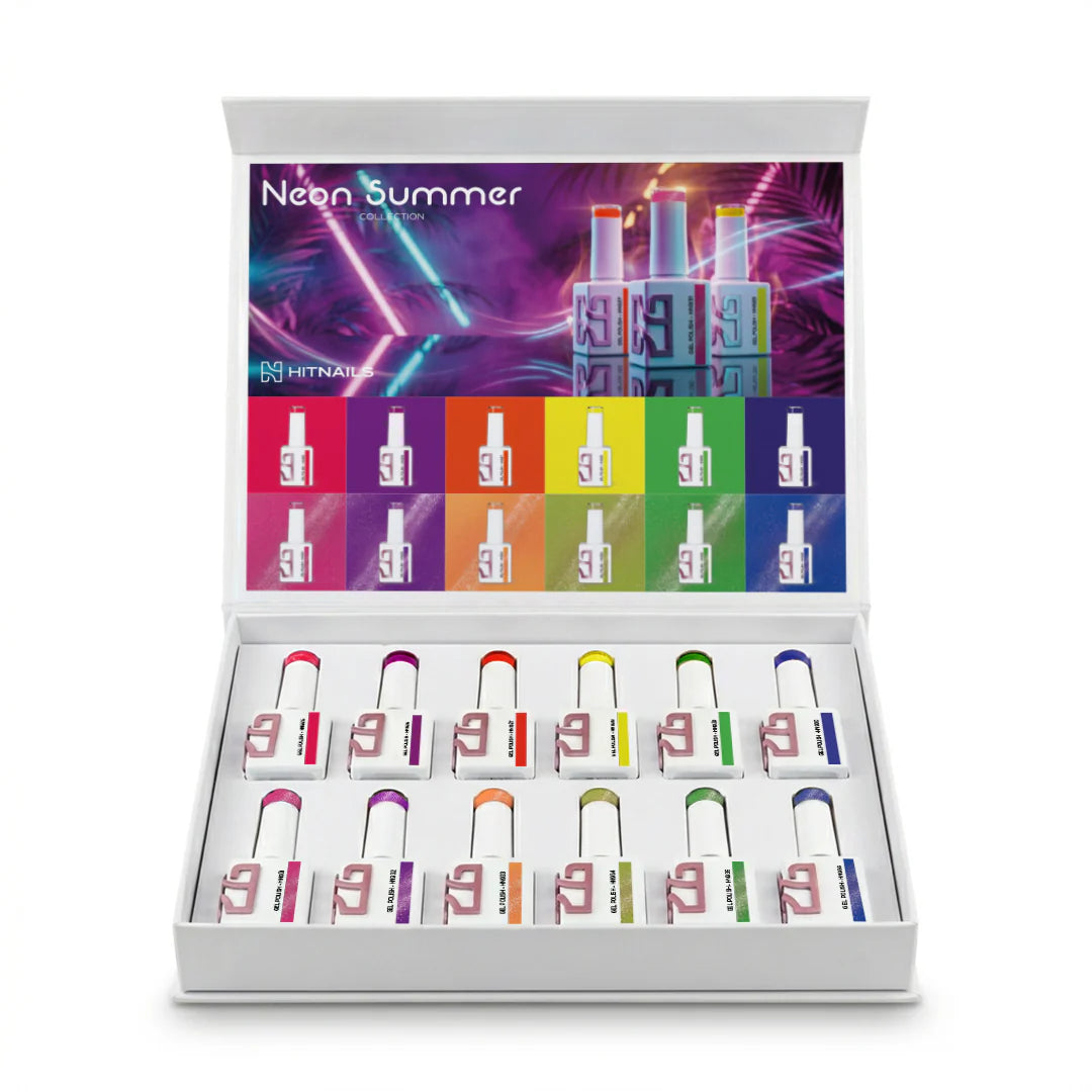 Neon Summer Collection - Colección 12 Esmaltes, 10ml