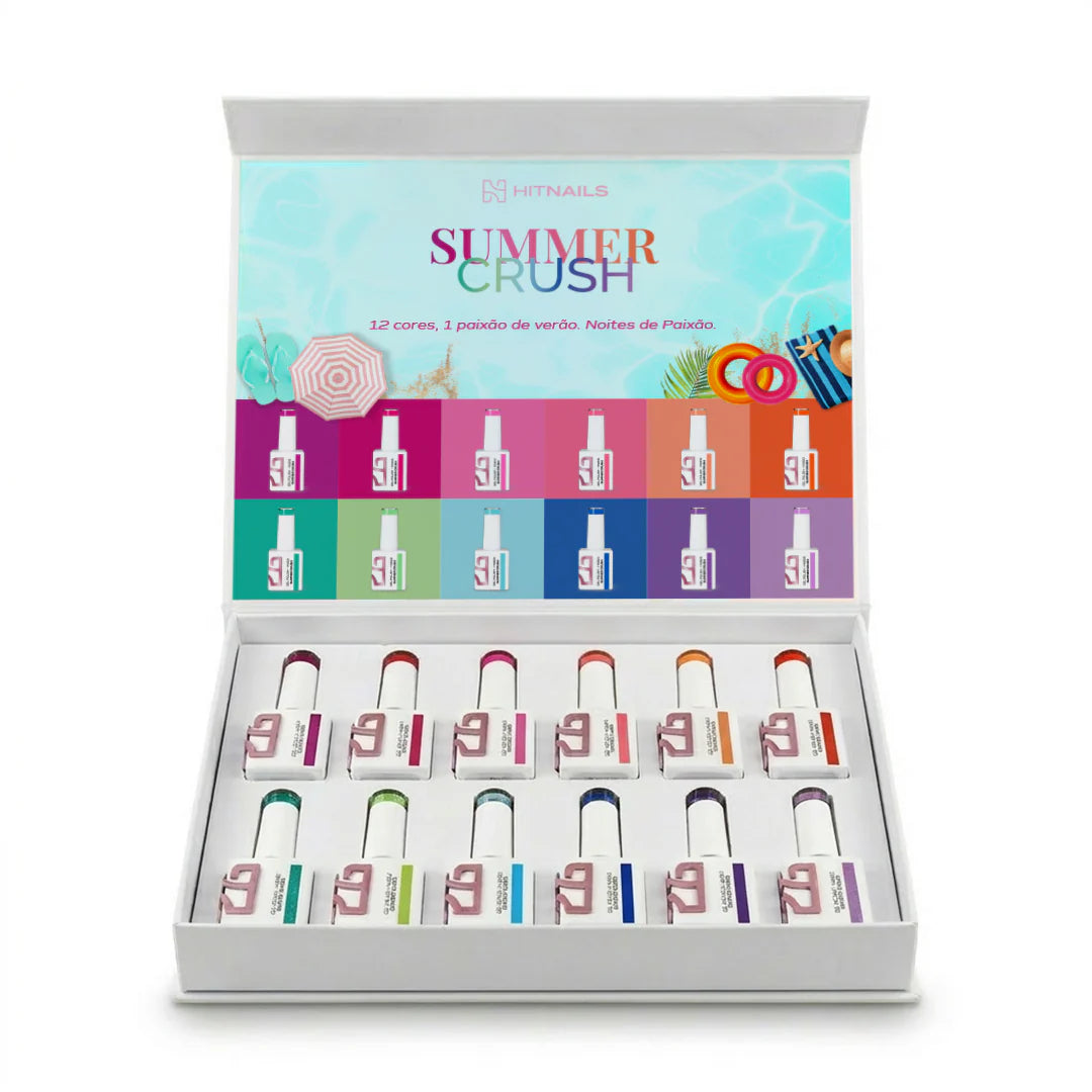 Summer Crush Collection - 12 Esmlates Semipermanentes, 10ml