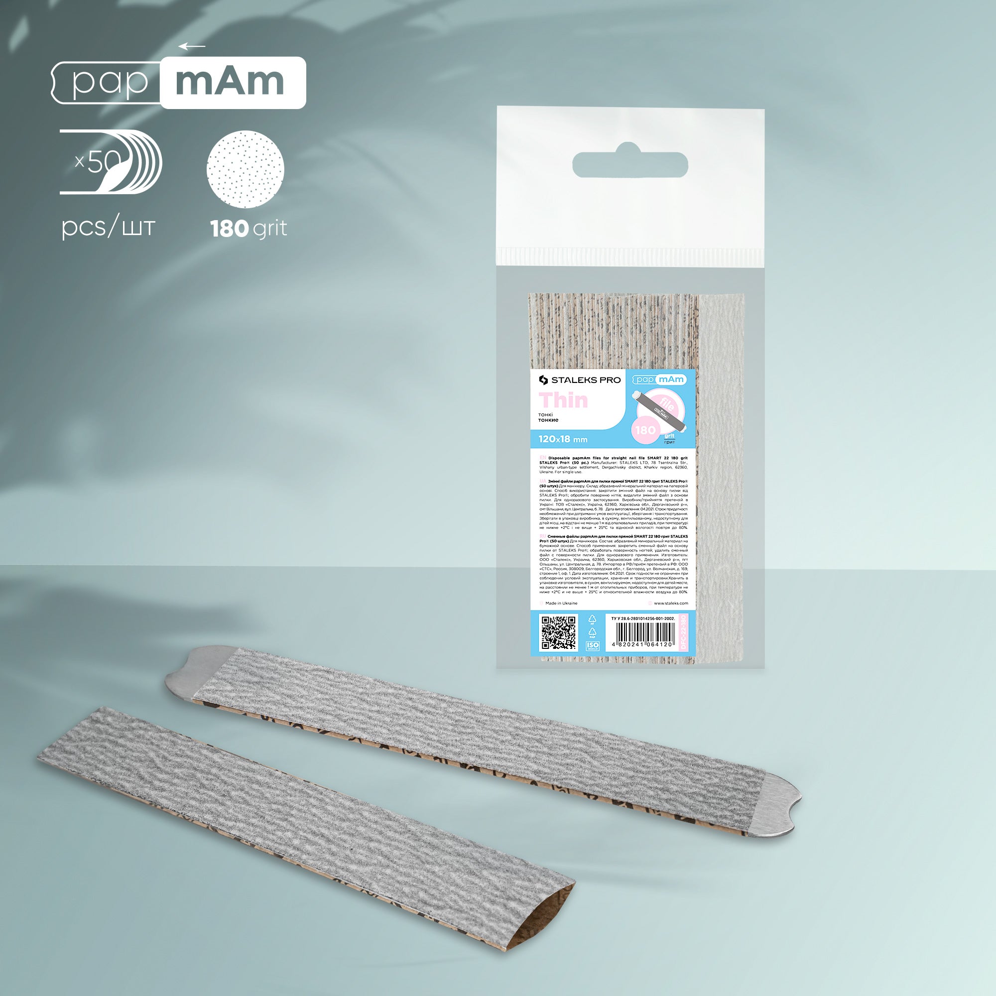 Limas desechables SMART 22 grano 180 (50 unid.)