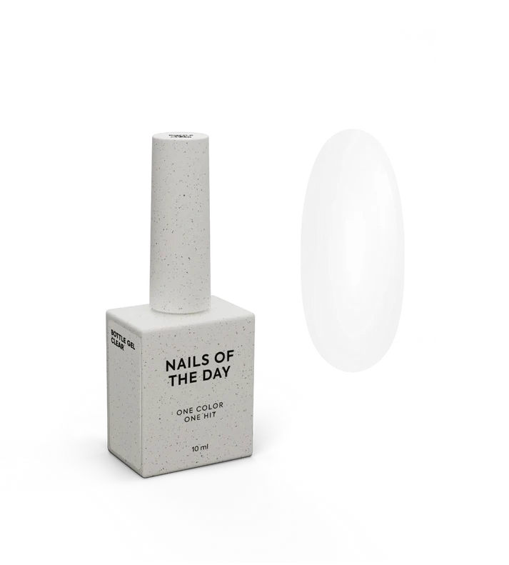 NAILSOFTHEDAY Bottle gel Clear– Gel líquido, transparente, 10 ml.