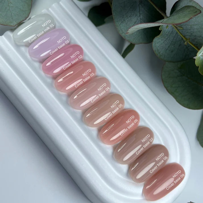 Nailsoftheday Cover base NEW Formula 04 - Translucido de color rosa, 30 ml
