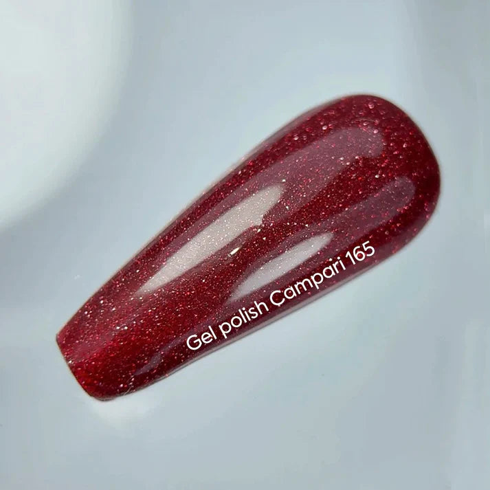 NAILSOFTHEDAY Campari — esmalte semipermanente reflectante rojo, 10 ml