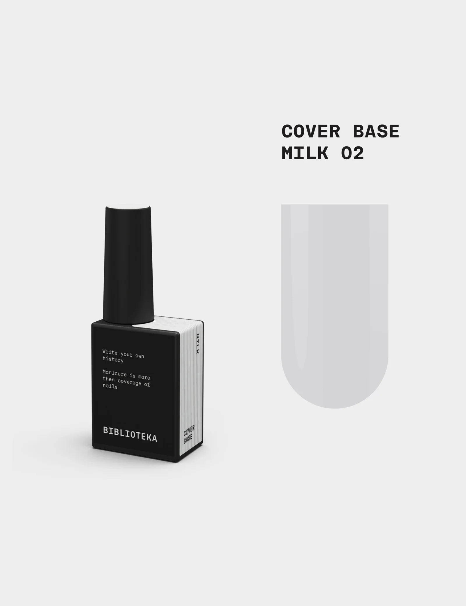 BIBLIOTEKA Cover Base № 02 Milk - lechoso, 10 ml