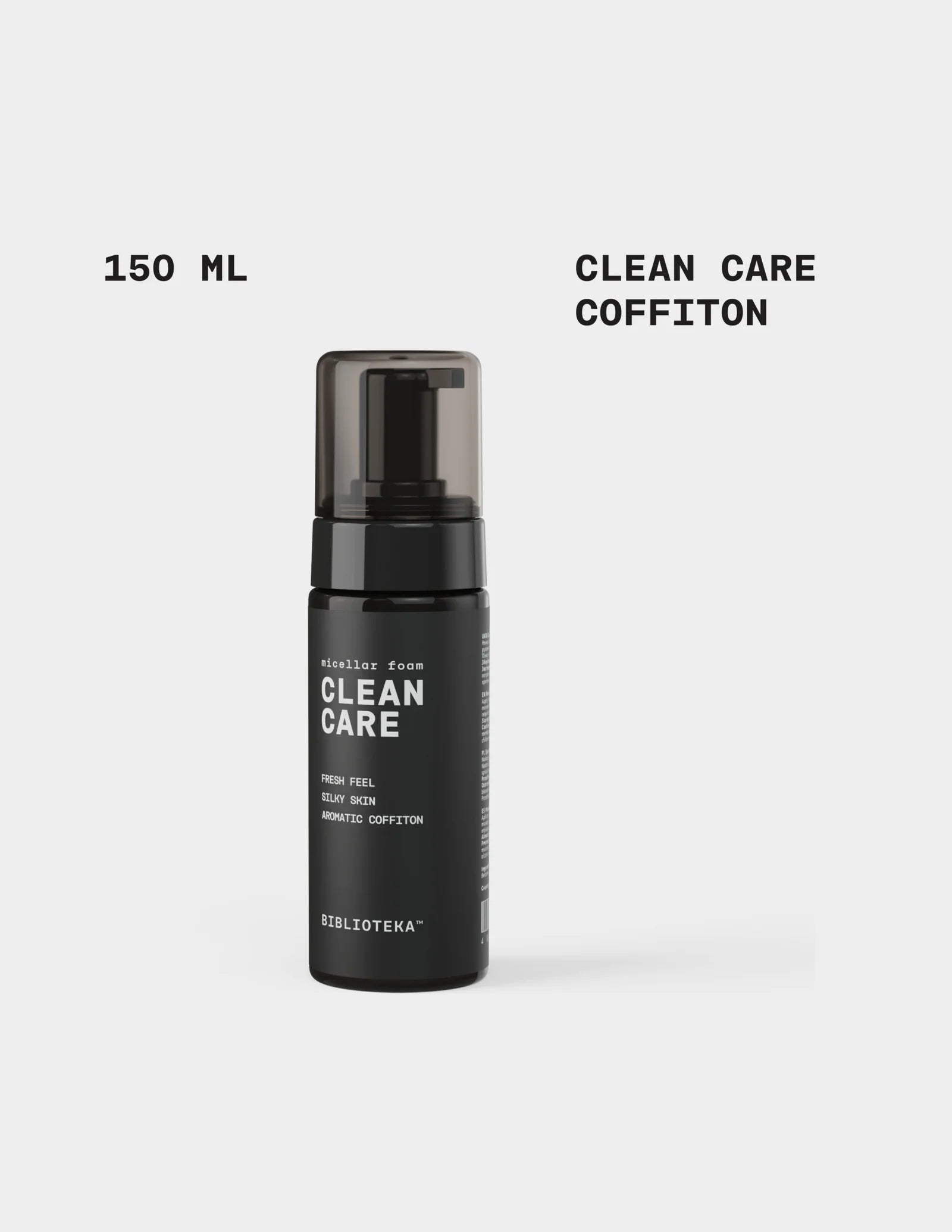 BIBLIOTEKA CLEAN CARE Micellar Foam COFFITON, 150 ml