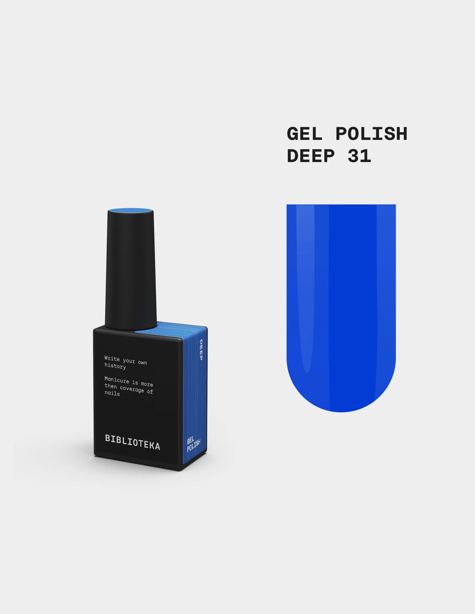 BIBLIOTEKA Gel Polish № 31 Deep – Blue, 10 ml