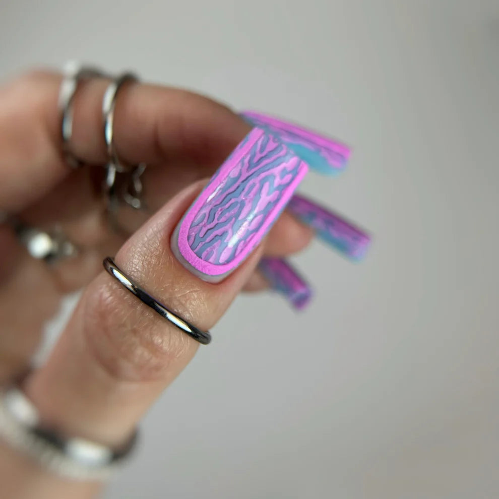 NAILSOFTHEDAY Wild Safari Snake, Moldes de Silicona - 12 moldes