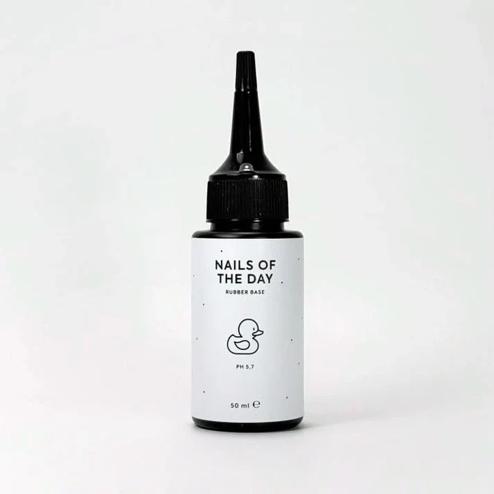 NAILSOFTHEDAY Rubber Base – base de caucho para uñas, 50 ml (Refill)