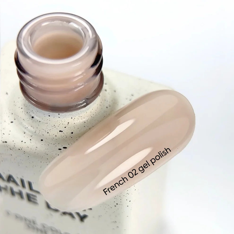 NAILSOFTHEDAY French 02 — esmalte beige nude traslúcido, 10 ml