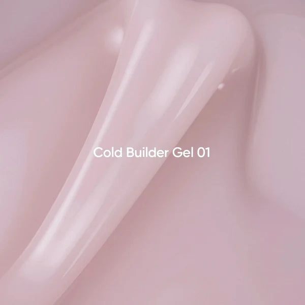 NAILSOFTHEDAY Cold Builder Gel 01 — gel constructor rosa lechoso para extensión de uñas, 15 ml.