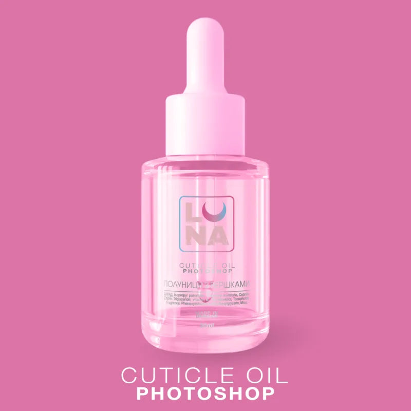 LUNAmoon Photoshop Aceite Cutículas Seco - De Fresas con Nata, 30ml