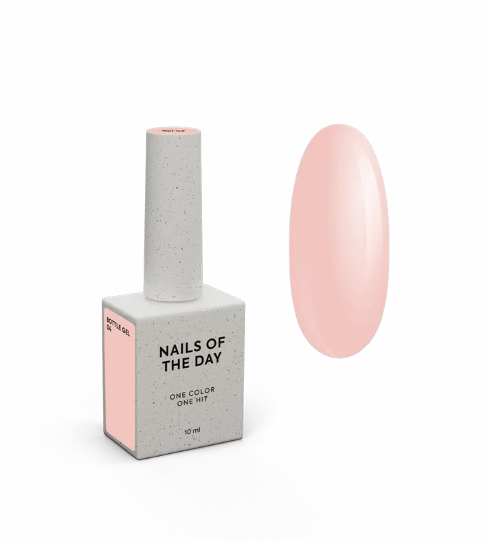 NAILSOFTHEDAY Bottle gel 04 – Gel líquido, beige leche, 10 ml.