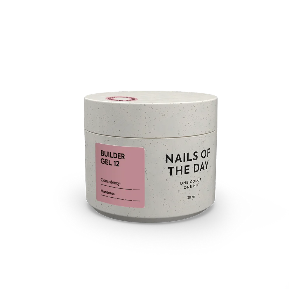 NAILSOFTHEDAY Builder Gel 12 - Rosa nude, 30 ml