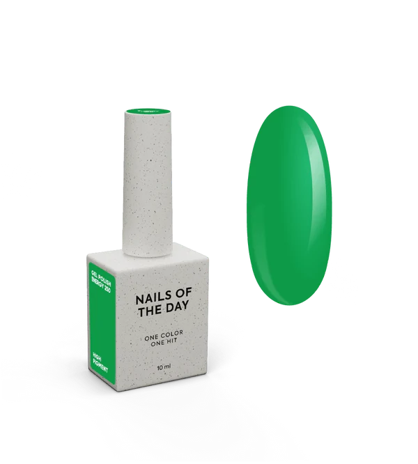 NAILSOFTHEDAY Gel Polish Energy 250 — verde intenso, 10 ml