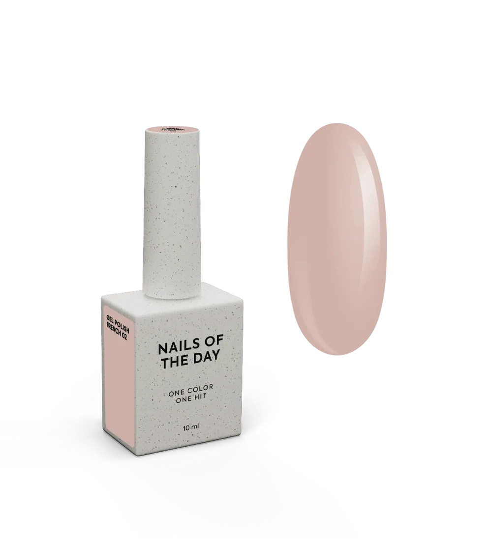 NAILSOFTHEDAY French 02 — esmalte beige nude traslúcido, 10 ml