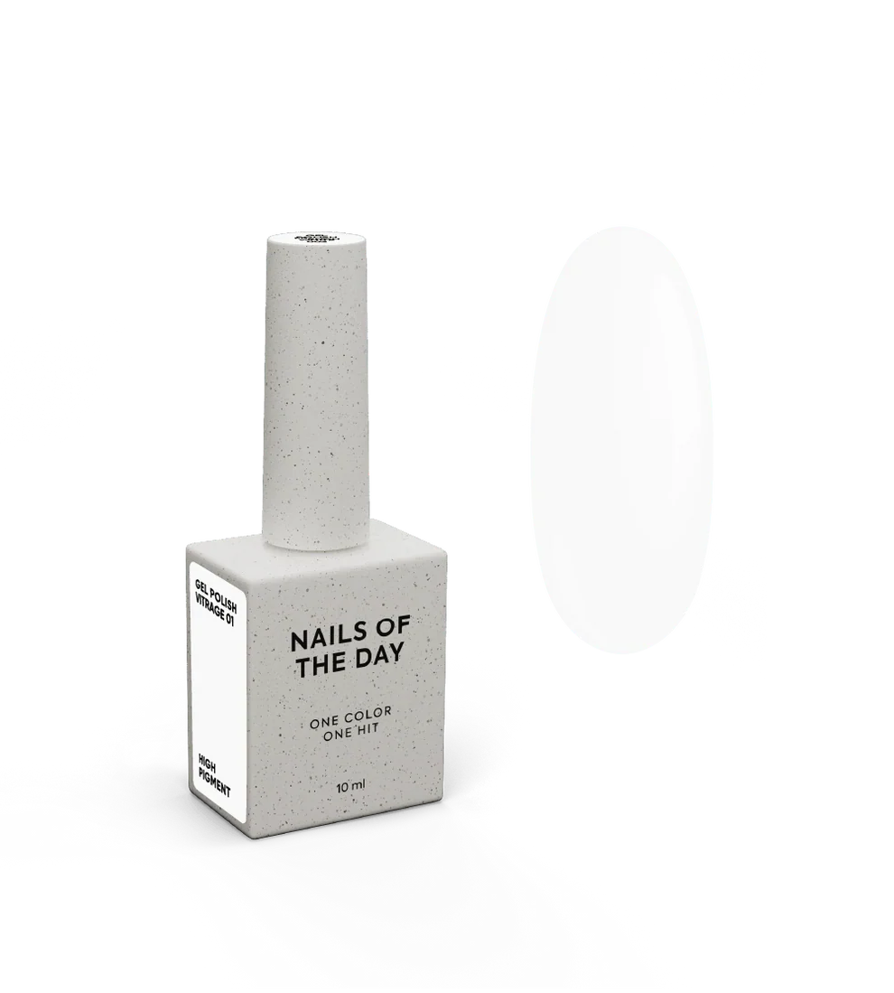 NAILSOFTHEDAY French White 02 — esmalte blanco frío, 10 ml