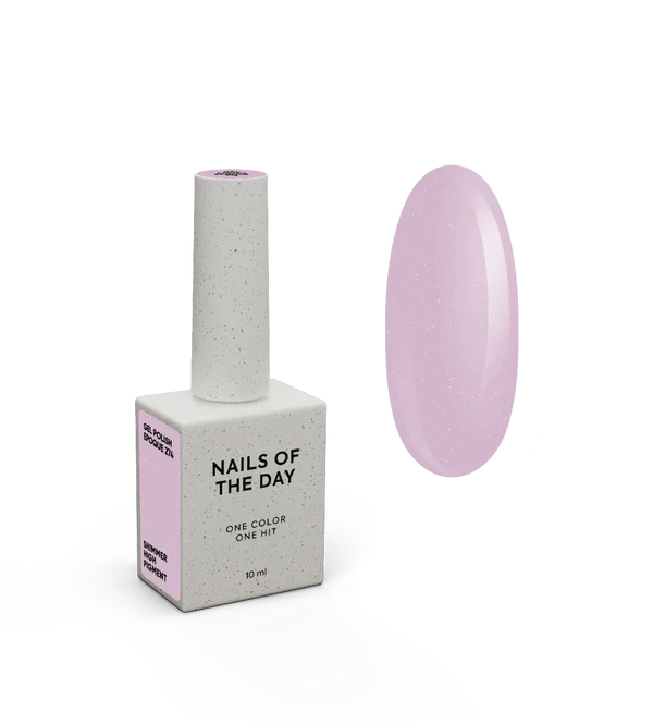 NAILSOFTHEDAY Gel Polish Epoque 274 - Malva empolvado con shimmer, 10ml