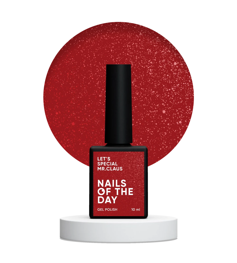 NAILSOFTHEDAY Let’s special Mrs. Claus — esmalte Rojo Brillo, 10 ml
