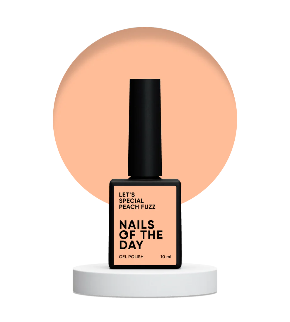 NAILSOFTHEDAY Let’s Special Peach Fuzz — esmalte semipermanente melocotón suave, 10 ml