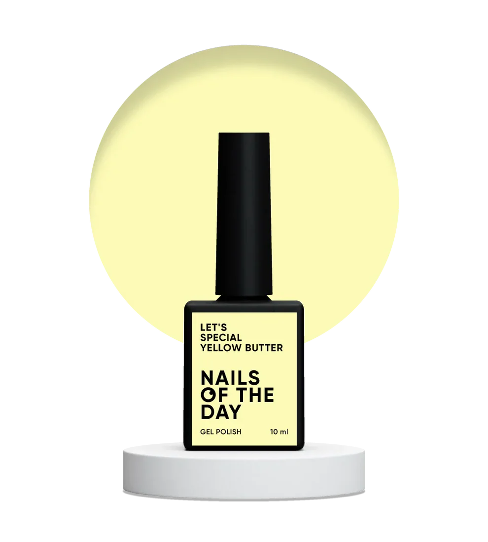 NAILSOFTHEDAY Let’s Special Yellow Butter — esmalte semipermanente amarillo pastel, 10 ml