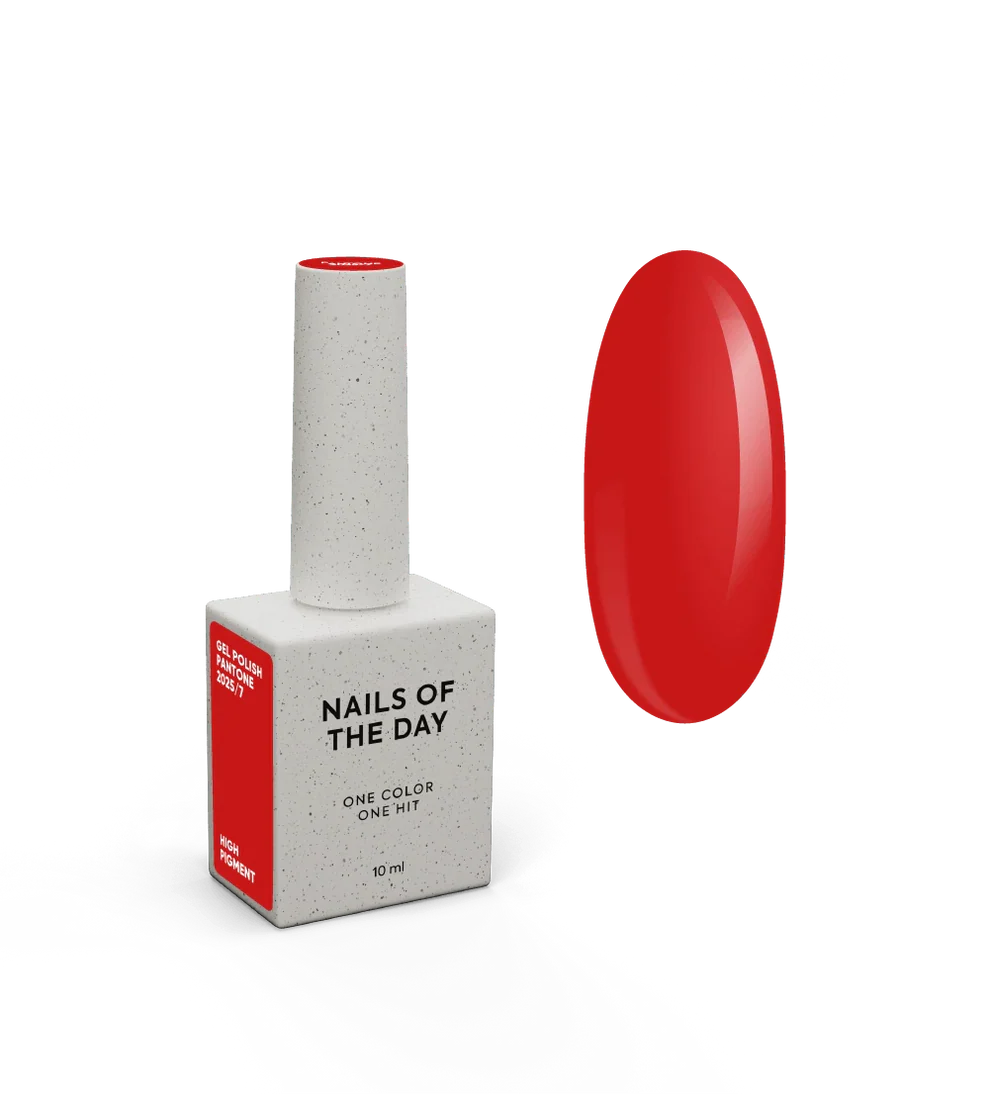 NAILSOFTHEDAY Let’s special Pantone2025/7 — esmalte rojo clásico, 10 ml.