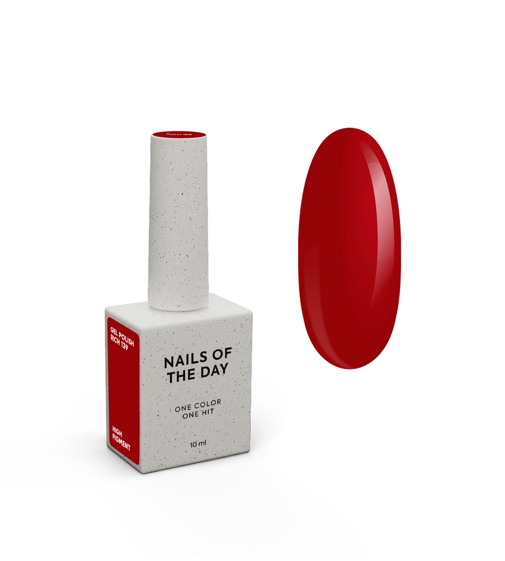 NAILSOFTHEDAY Let’s special Rich — esmalte Rojo Intenso, 10 ml