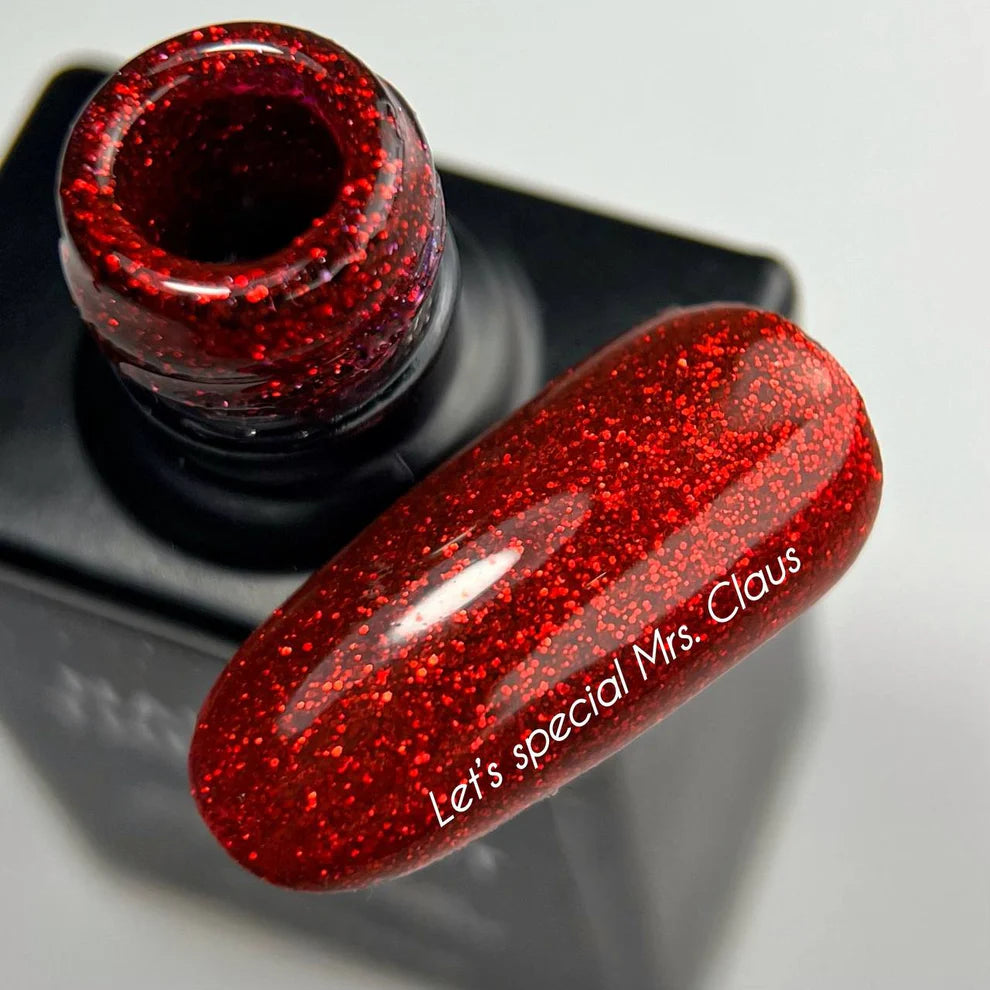 NAILSOFTHEDAY Let’s special Mrs. Claus — esmalte Rojo Brillo, 10 ml