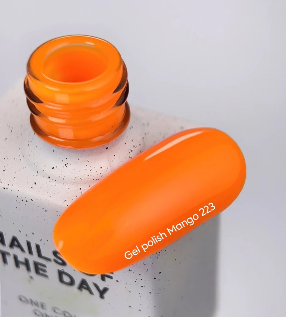 NAILSOFTHEDAY Gel Polish Mango — esmalte semipermanente naranja neón, 10 ml