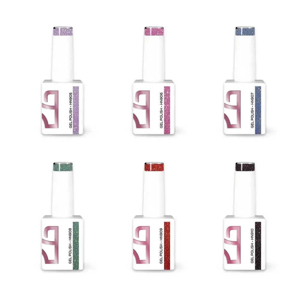 Esmaltes Semipermanentes Glitter HIT NAILS