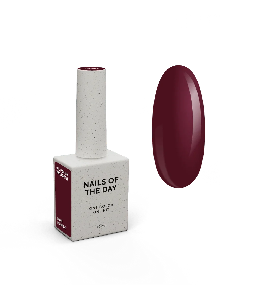 NAILSOFTHEDAY Let’s Special Vintage 151— esmalte burdeos, 10 ml.