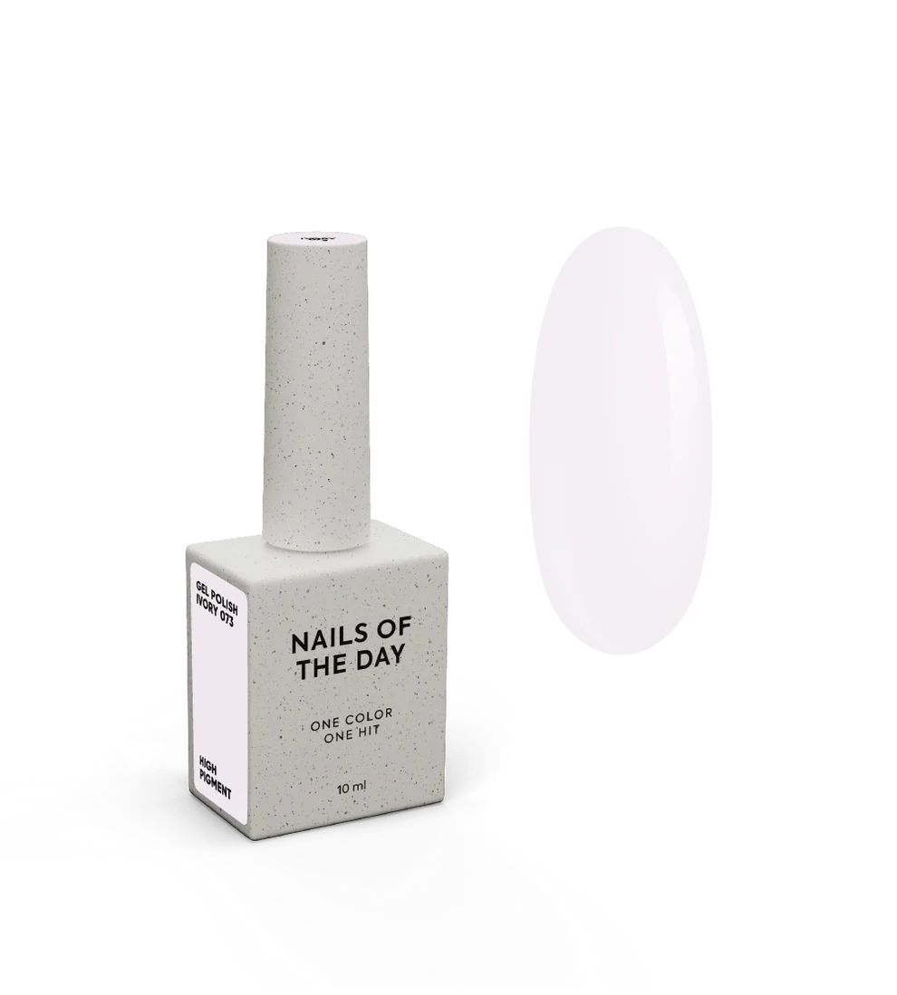 NAILSOFTHEDAY Let's Special Ivory 073— Esmalte Semi crema, 10 ml