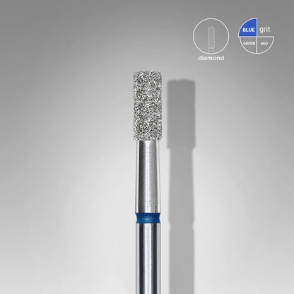 Fresa diamantada para piel "cilindro" azul EXPERT diámetro 2,5 mm/ parte útil 6 mm (divisible por 10)