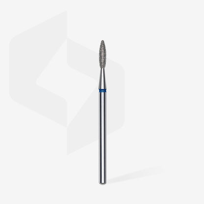 Fresa diamantada para piel "llama" azul EXPERT diámetro 2,1 mm/ parte útil 8 mm (divisible por 10)