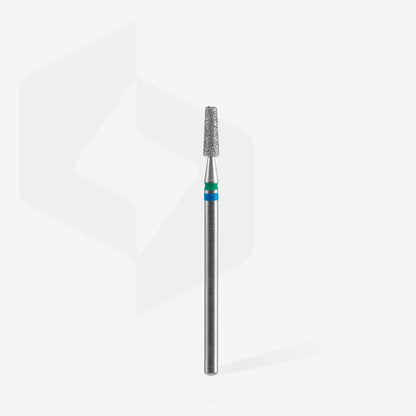 DUO Fresa diamantada para piel "cono" azul-verde EXPERT diámetro 2,5 mm/ parte útil 8 mm