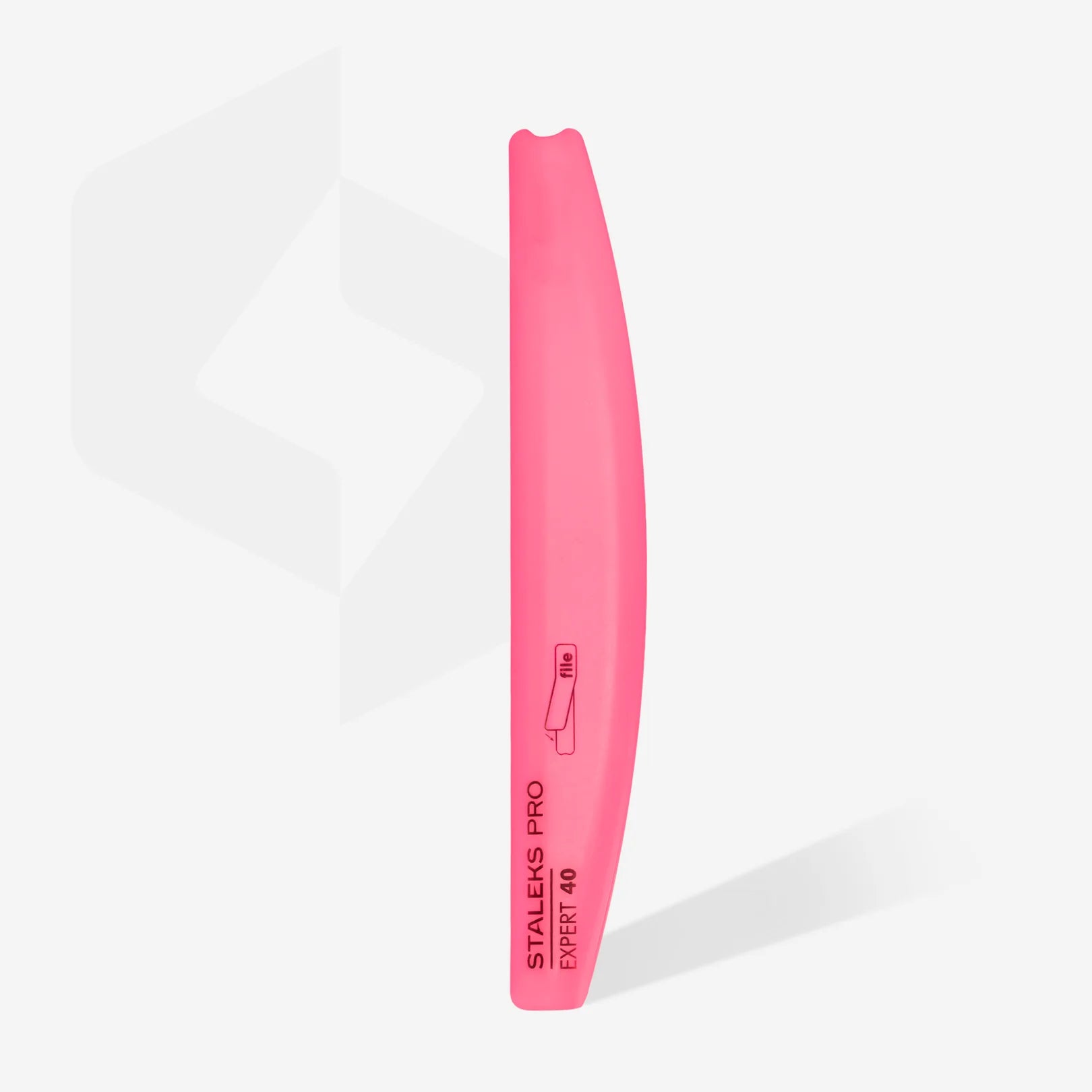 STALEKS EXPERT 40 Base para limas de plástico biselada en forma de media luna