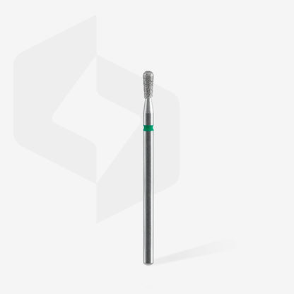 Fresa diamantada para piel "cerilla" verde EXPERT diámetro 2,3 mm / parte útil 5 mm