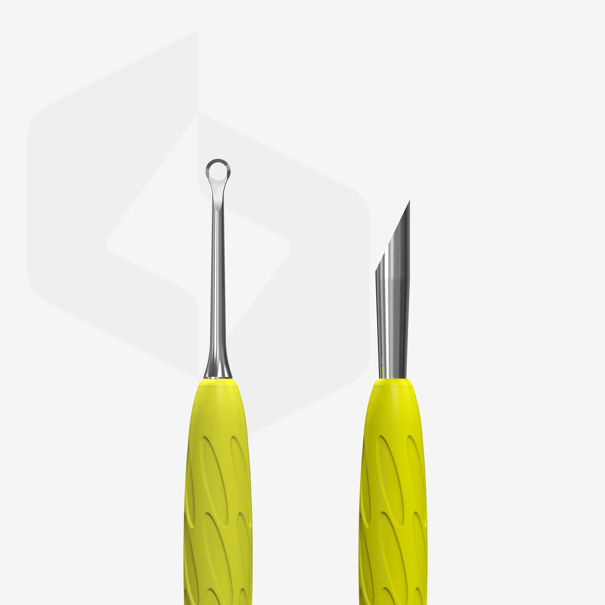 Empujador de manicura con mango de silicona UNIQ 11 TIPO 2 (palito de naranjo y anillo)