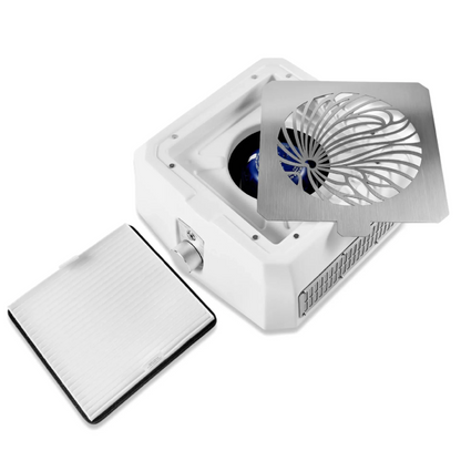 MICROSTOP Base Pro White — Aspirador Profesional para Uñas (Blanco)