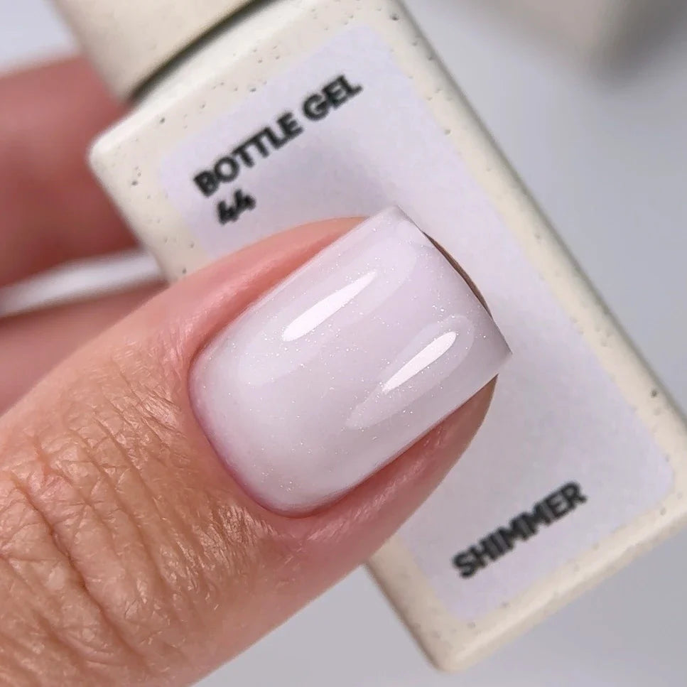 NAILSOFTHEDAY Bottle gel 44 – Gel líquido, blanco shimmer, 10 ml