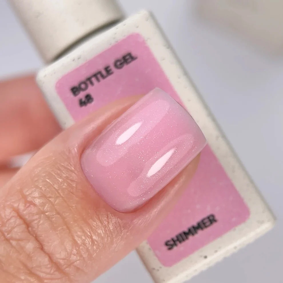 NAILSOFTHEDAY Bottle gel Shimmer 48 – Gel líquido, rosa, 10 ml
