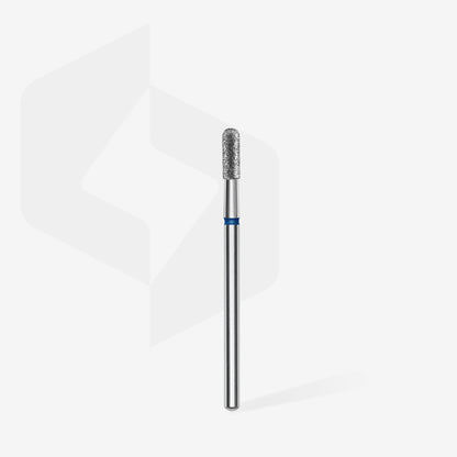 Fresa diamantada para piel "cilindro" redondeado azul EXPERT diámetro 2,3 mm/ parte útil 6,5 mm