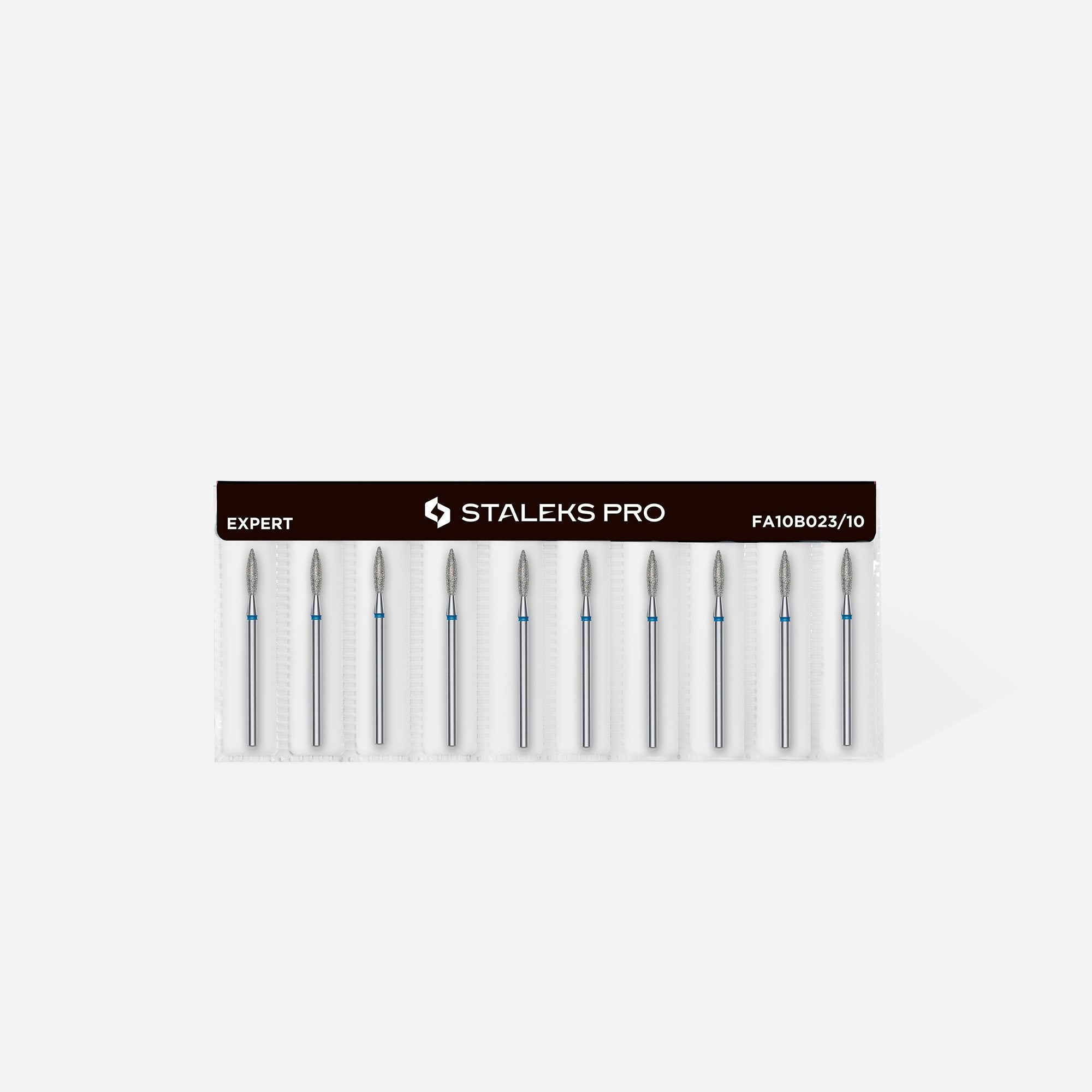 Fresa diamantada para piel "llama" azul EXPERT diámetro 2,3 mm/ parte útil 10 mm (divisible por 10)