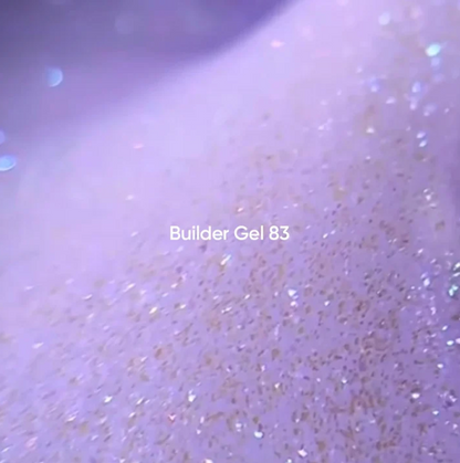 NAILSOFTHEDAY Builder Gel 83 — gel constructor violeta con shimmer, 15 ml