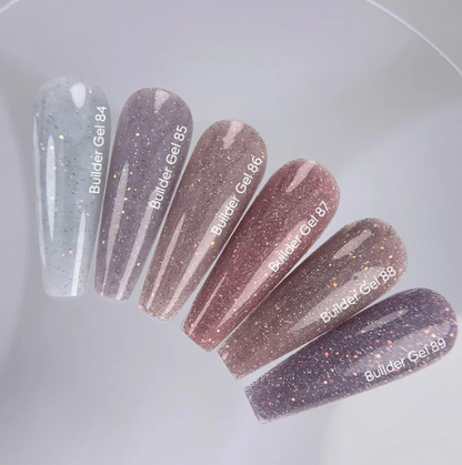 NAILSOFTHEDAY Builder Gel 88 - beige reflectante con brillo opal, 15 ml